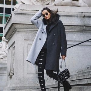 OH HEY GIRL - Two Tone Coat